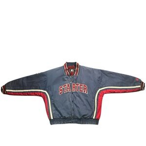 RARE Vintage Starter Denim Starter Bomber Jacket